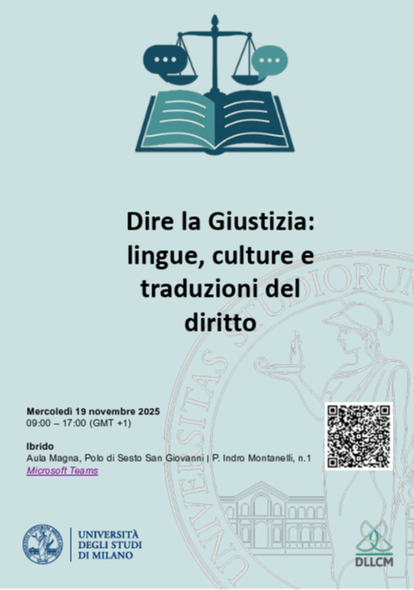 Dire la Giustizia: lingue, culture e traduzioni del diritto